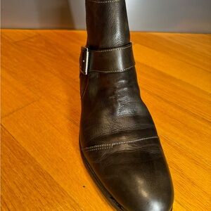 Donald J. Pliner Dark Brown Leather Boots